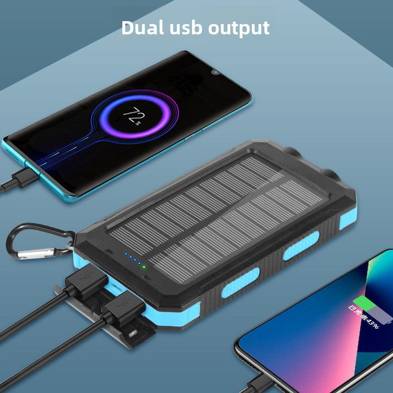 Solar Charging Power Bank with Camping Light