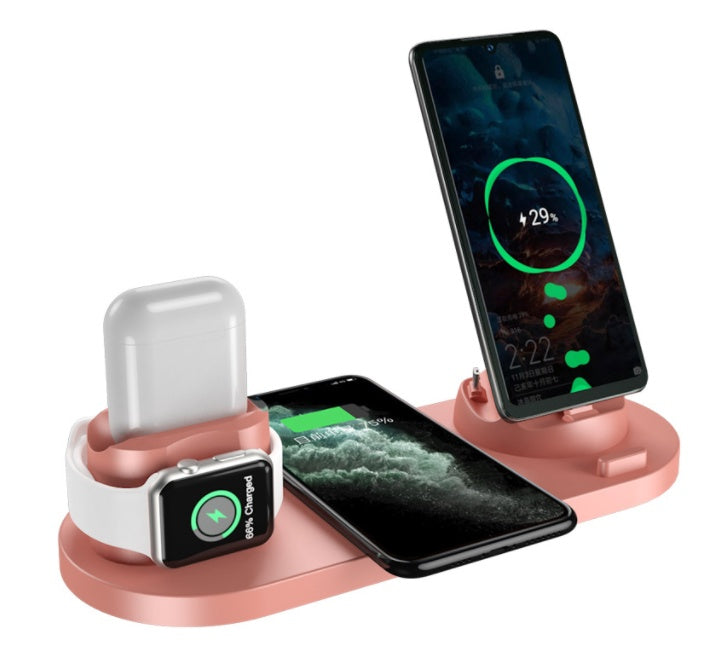 6-in-1 Wireless Charging Station – Fast Power Hub for Phone, Watch & More