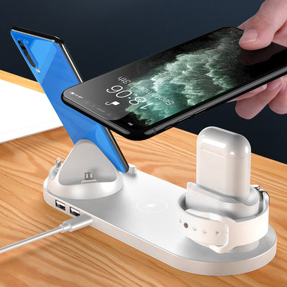 6-in-1 Wireless Charging Station – Fast Power Hub for Phone, Watch & More